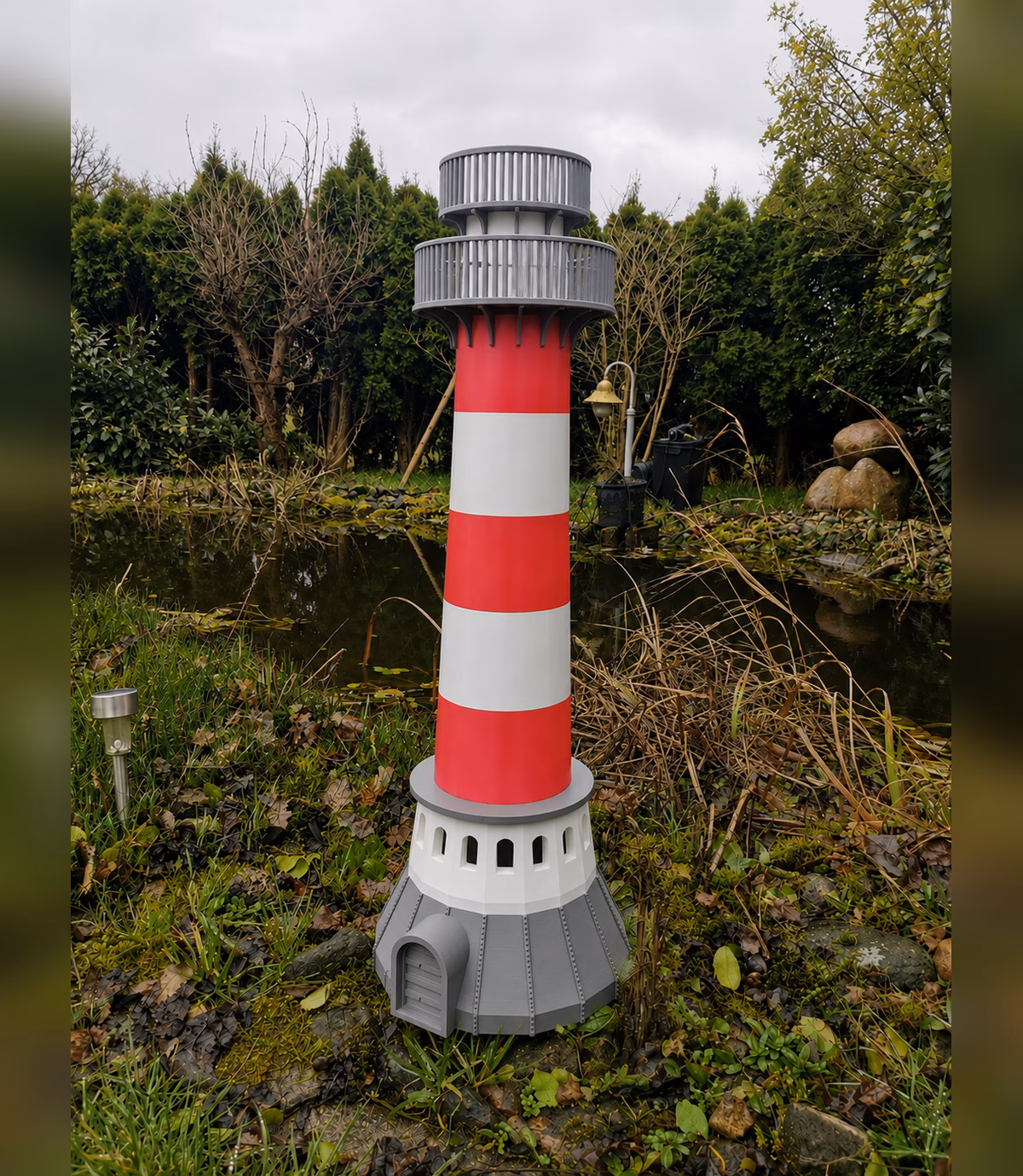 Großer Leuchtturm 81 cm, maritime Dekoration