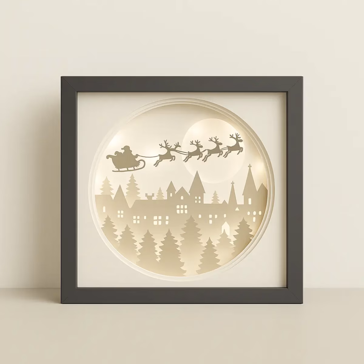 Weihnachtsdorf Leuchtrahmen