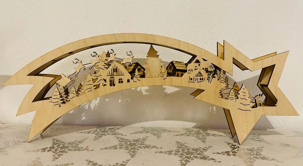 Sternschnuppe Weihnachtsstern – Winterdeko