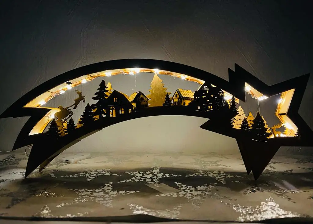Sternschnuppe Weihnachtsstern – Winterdeko