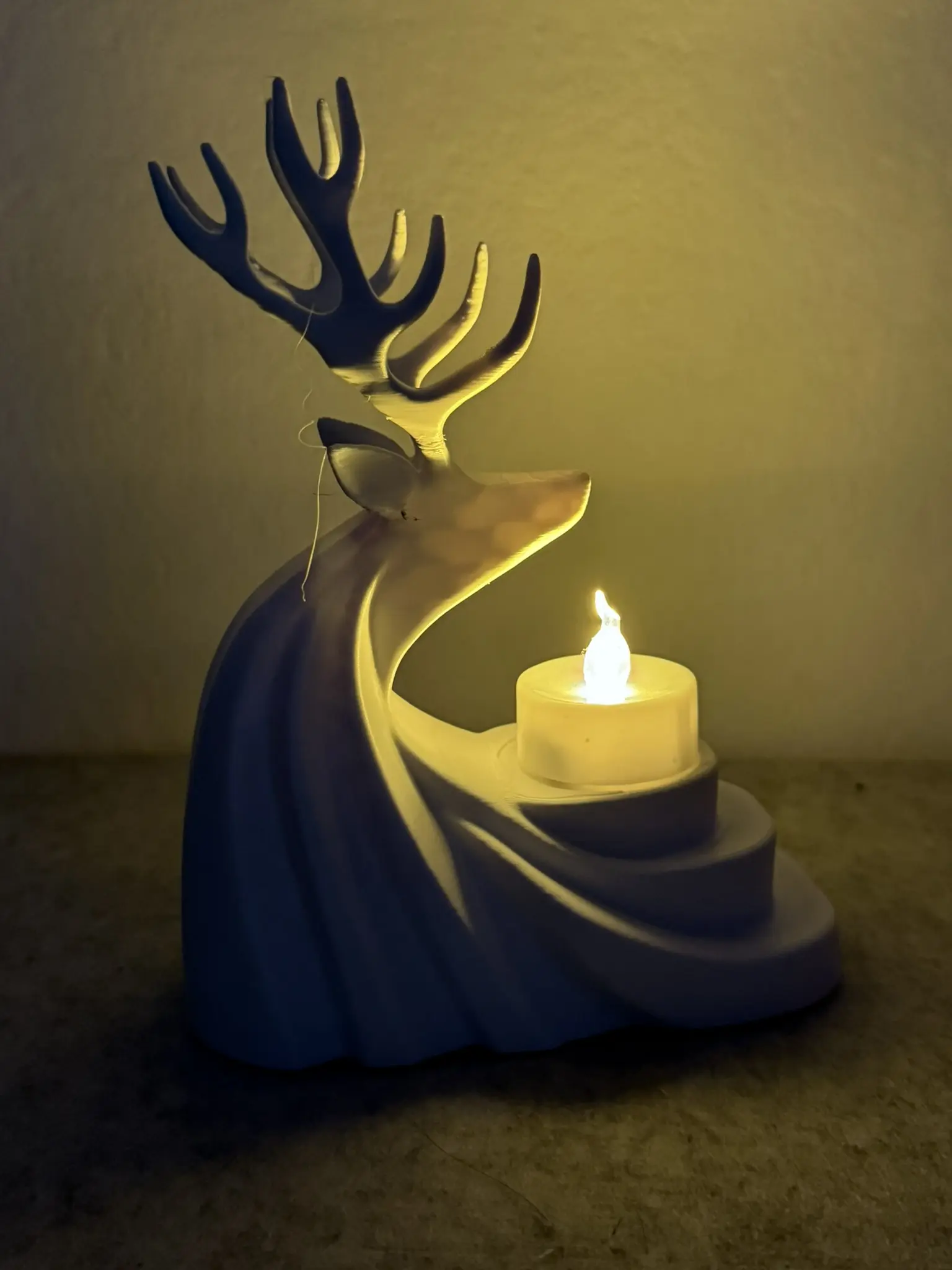 Rentier Kerzenhalter – elegante Weihnachtsdeko