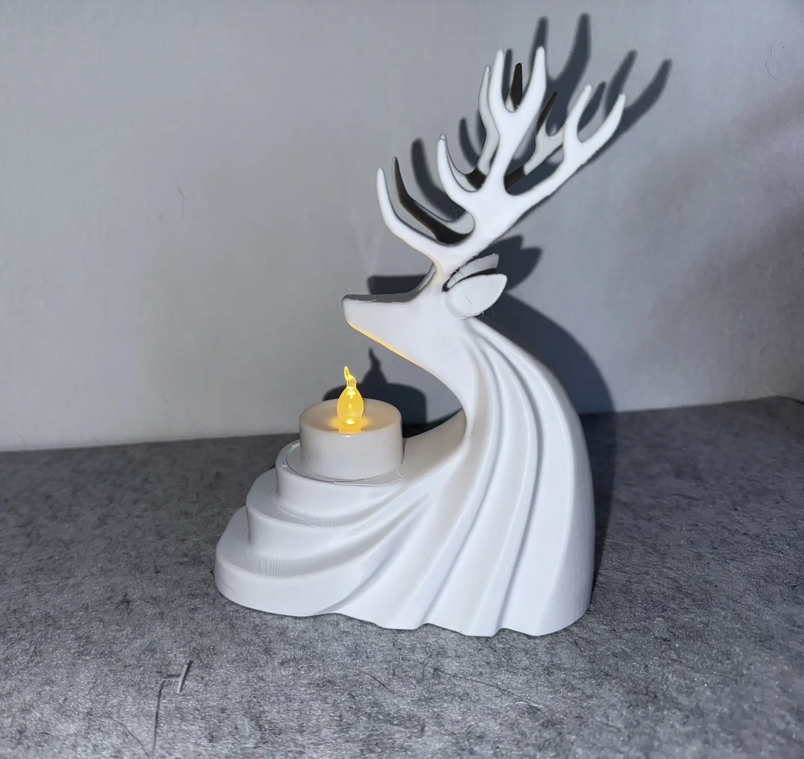 Rentier Kerzenhalter – elegante Weihnachtsdeko
