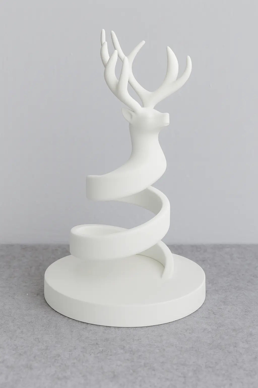 Rentier Kerzenhalter – Spiralform