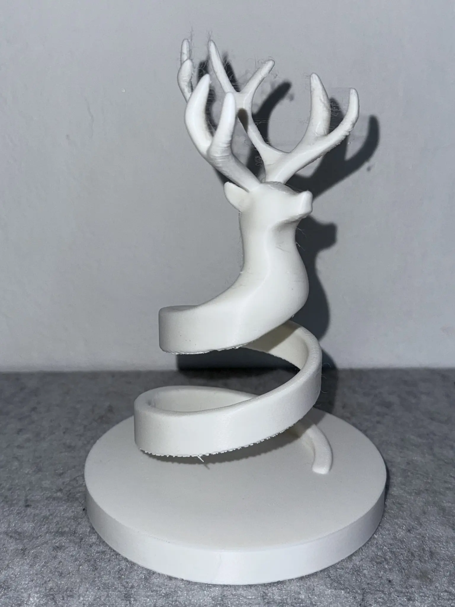 Rentier Kerzenhalter – Spiralform