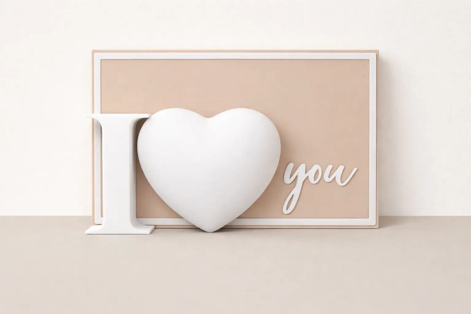 I love you – Herzkarte zum Aufstellen