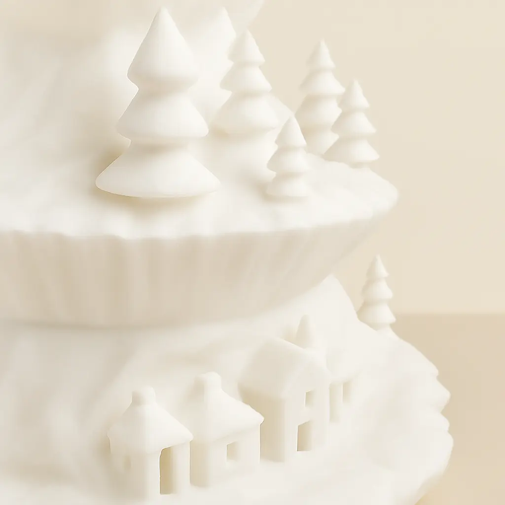 Weihnachtsbaum mit Zug – stilvolle Winterdeko