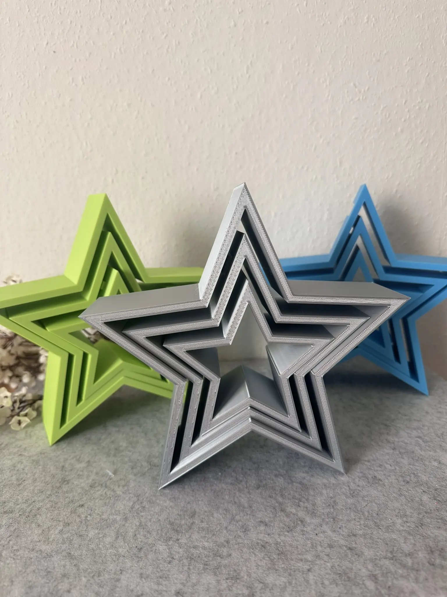 Weihnachtssterne im 3er Set – Deko zum Selbstgestalten