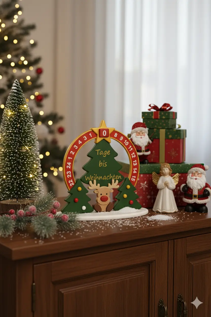 Weihnachts Countdown mit Rudolph