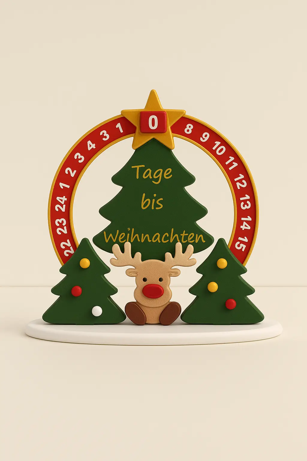 Weihnachts Countdown mit Rudolph