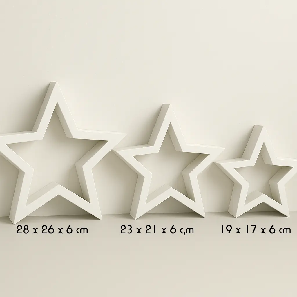 Sterne zur Weihnachtsdeko – für DIY Projekte, einzeln oder als 3er-Set