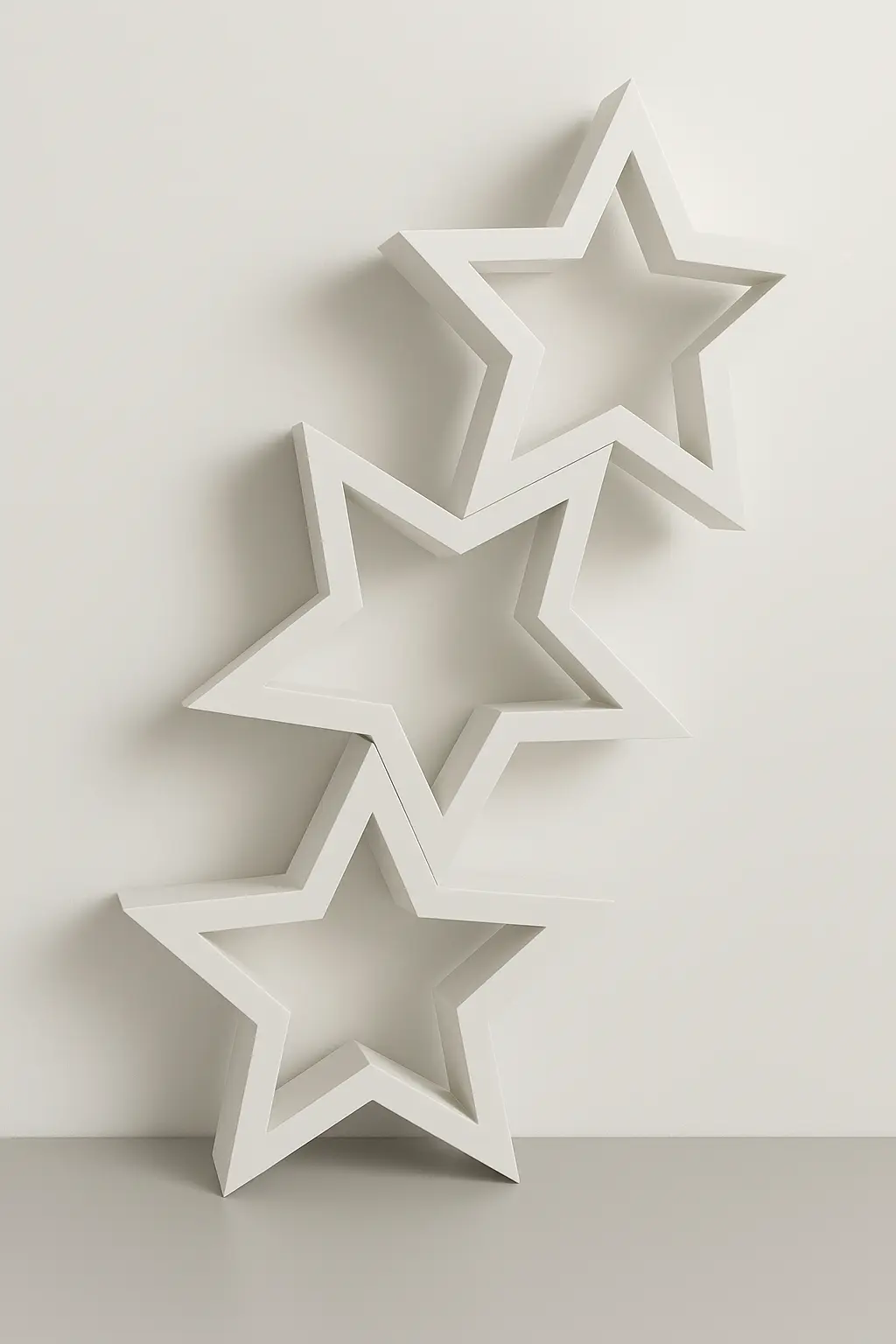 Sterne zur Weihnachtsdeko – für DIY Projekte, einzeln oder als 3er-Set