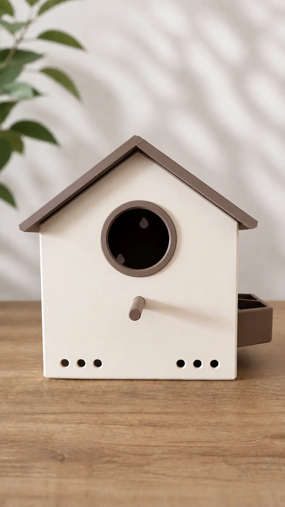 Vogelhaus/Nistkasten mit Futterstelle