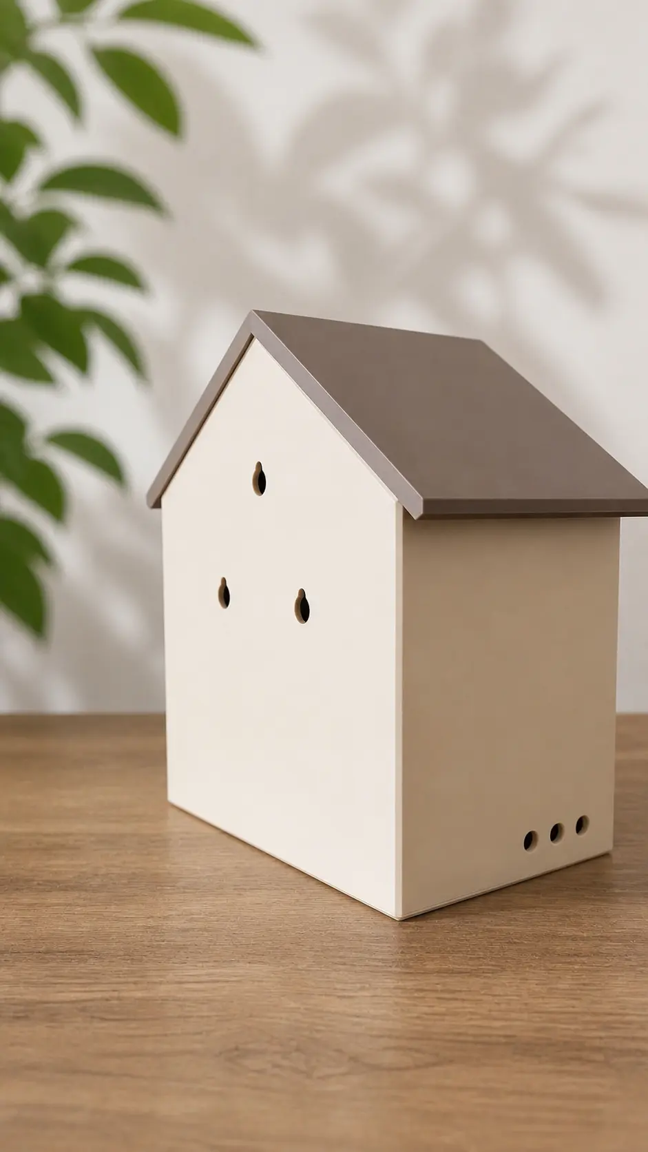 Vogelhaus/Nistkasten mit Futterstelle