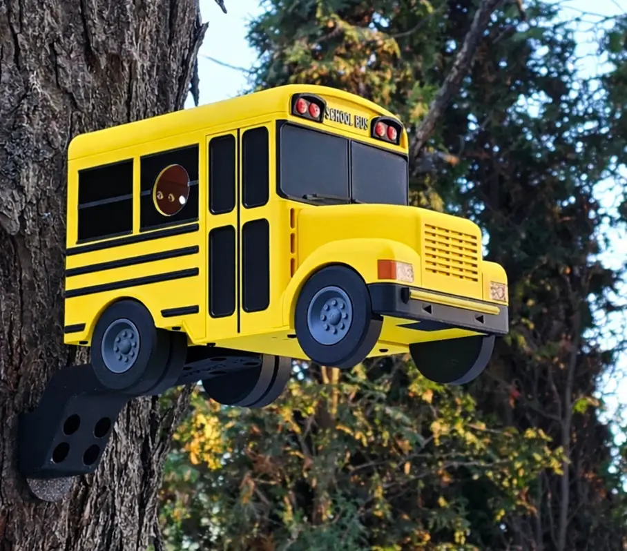 Vogelhaus/Nistkasten amerikanischer Schulbus