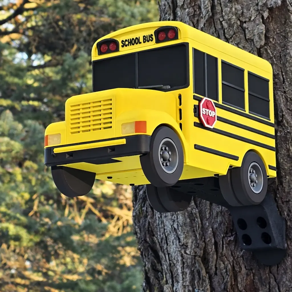 Vogelhaus/Nistkasten amerikanischer Schulbus