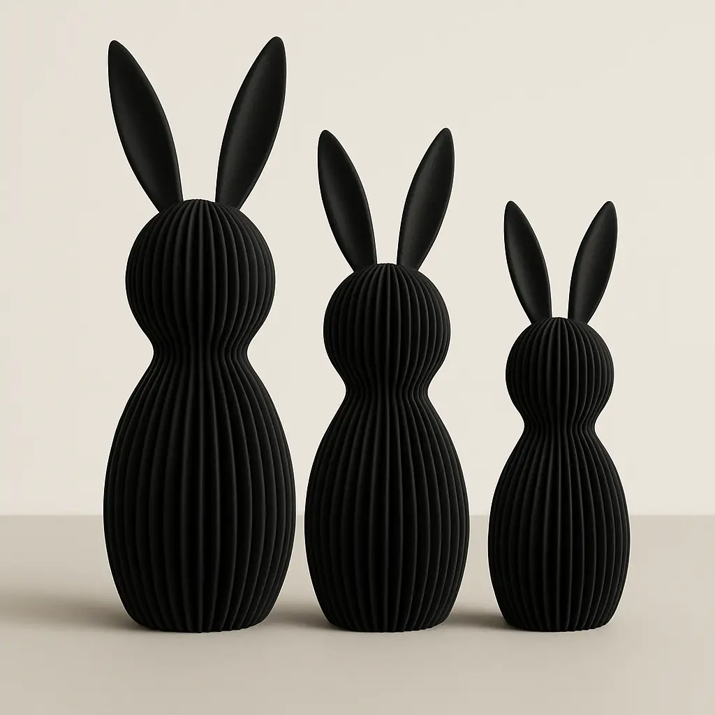 Hasen Figuren modern – schlichte Osterdekoration