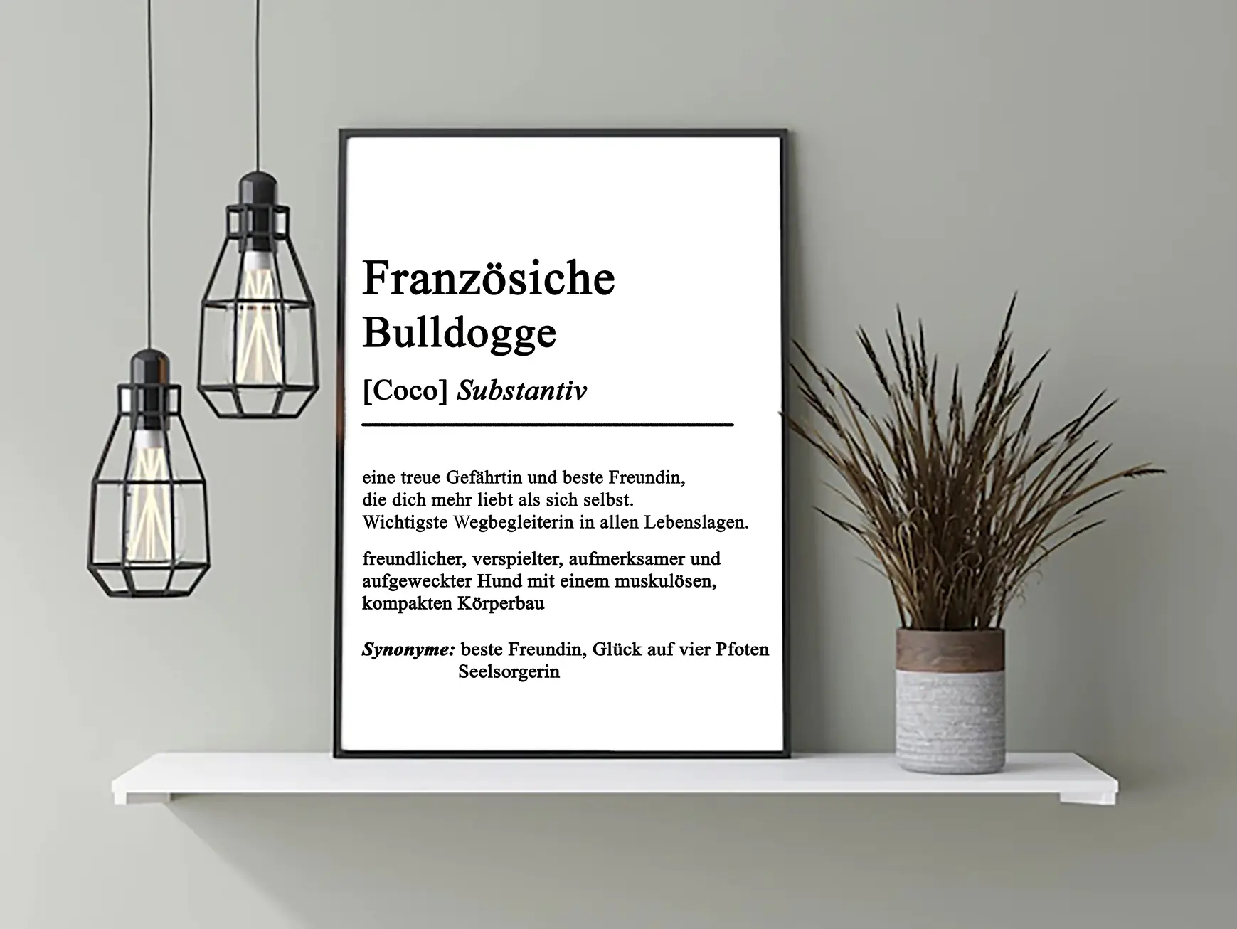 Definition Französische Bulldogge - personalisierbar -