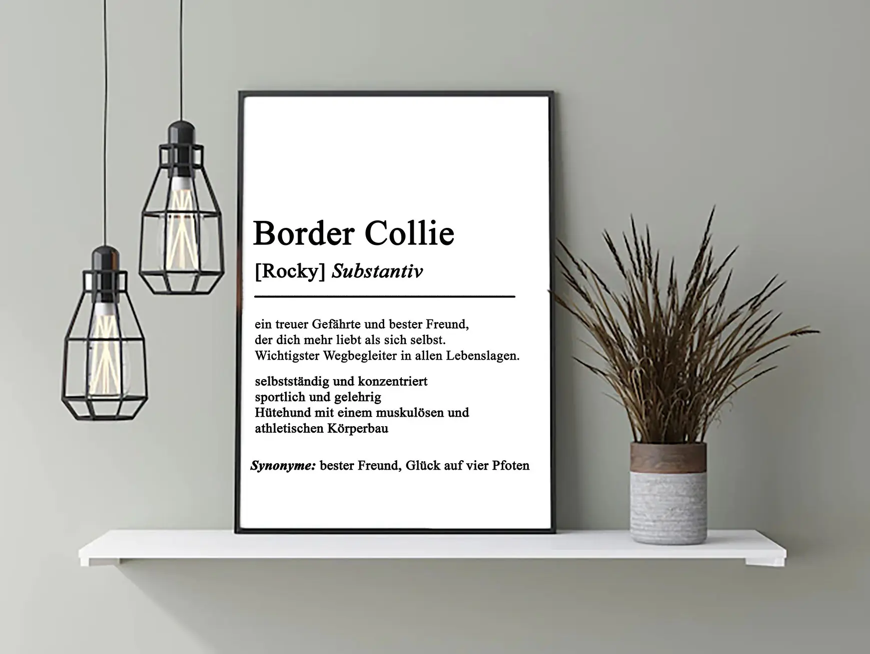 Definition Border Collie - personalisierbar -
