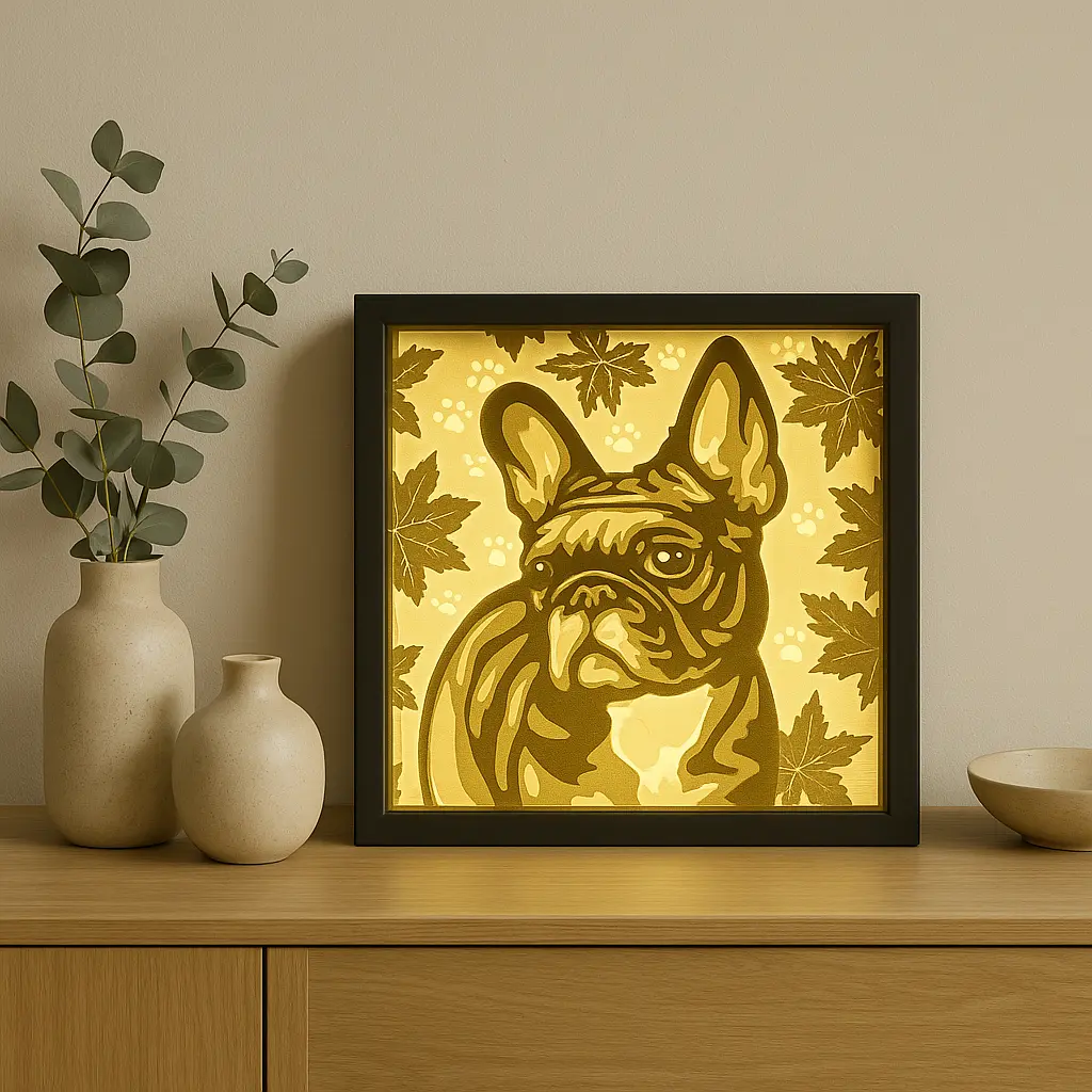 Französische Bulldogge – LED Deko