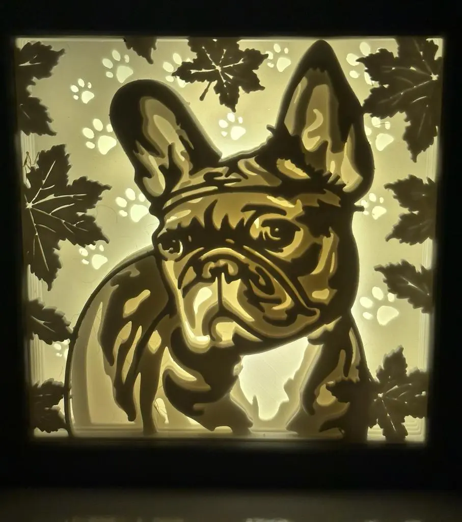 Französische Bulldogge – LED Deko
