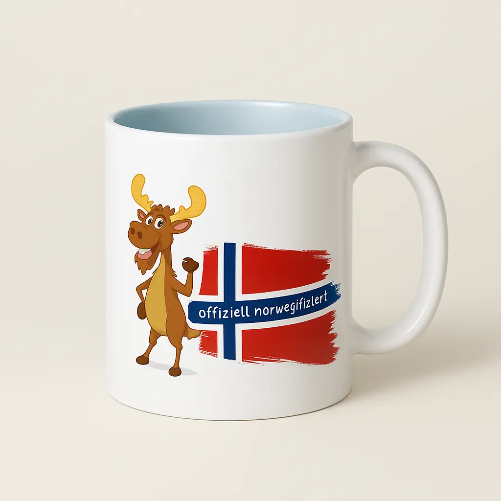 Norwegen Tasse – Elchmotiv für Skandinavienfreunde