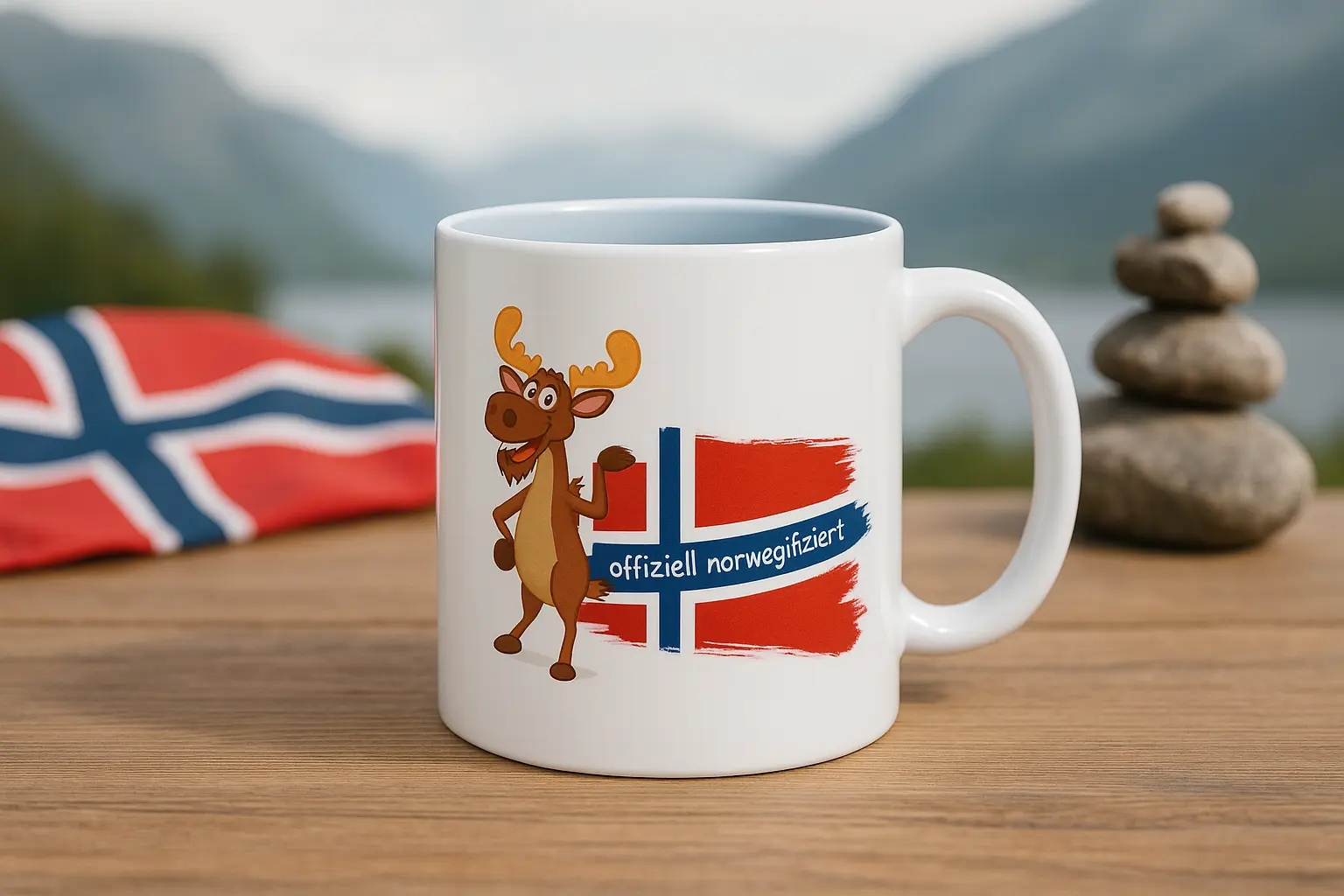 Norwegen Tasse – Elchmotiv für Skandinavienfreunde