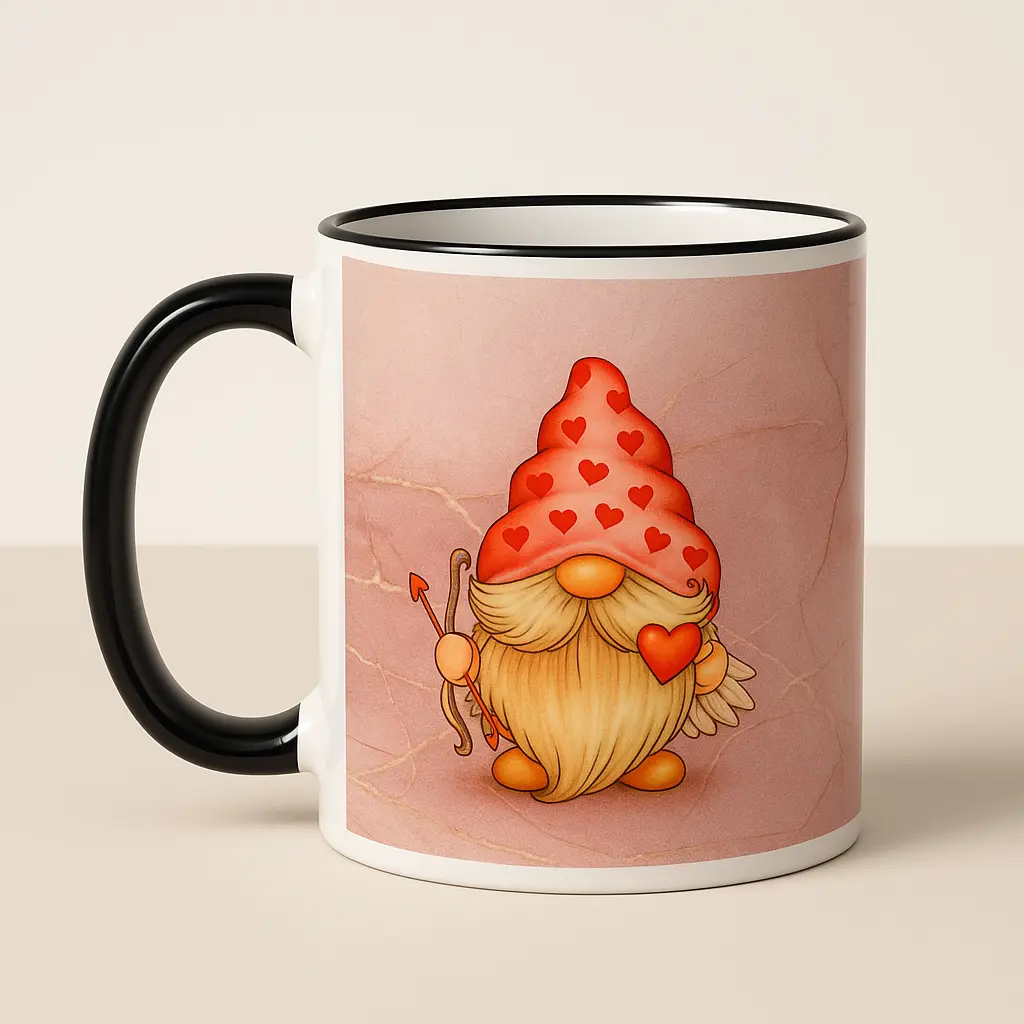 Gnom Tasse – vorne Herz, hinten Humor