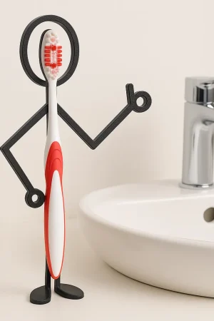 Strichmänchen – Deko mit Funktion fürs Bad