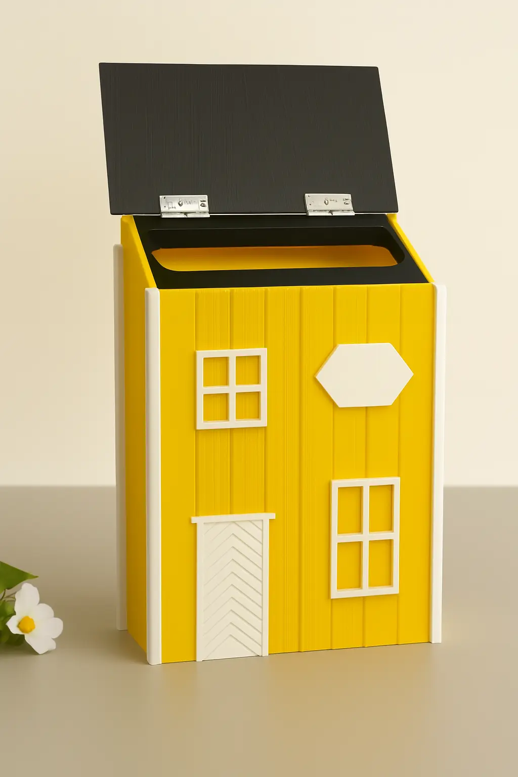 Briefkasten im Schwedenhausstil mit Schublade