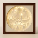 Leuchtrahmen Krippe beleuchtet – stimmungsvolle Weihnachtsdeko mit LED