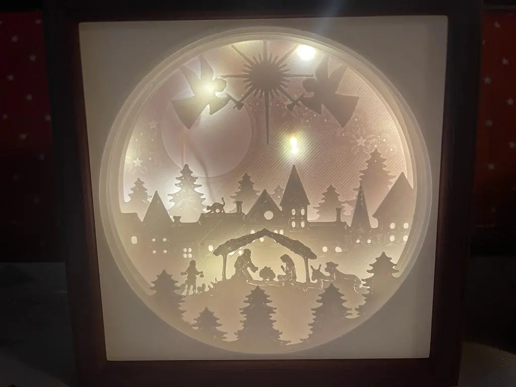 Leuchtrahmen Krippe beleuchtet – stimmungsvolle Weihnachtsdeko mit LED