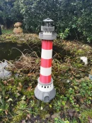 XL Leuchtturm mit Leuchtfeuer – maritime Deko für innen & außen